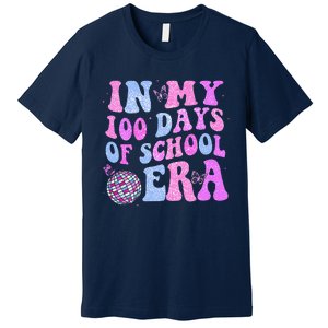 In My 100 Days Of School Era Retro Disco 100th Day Of School Premium T-Shirt