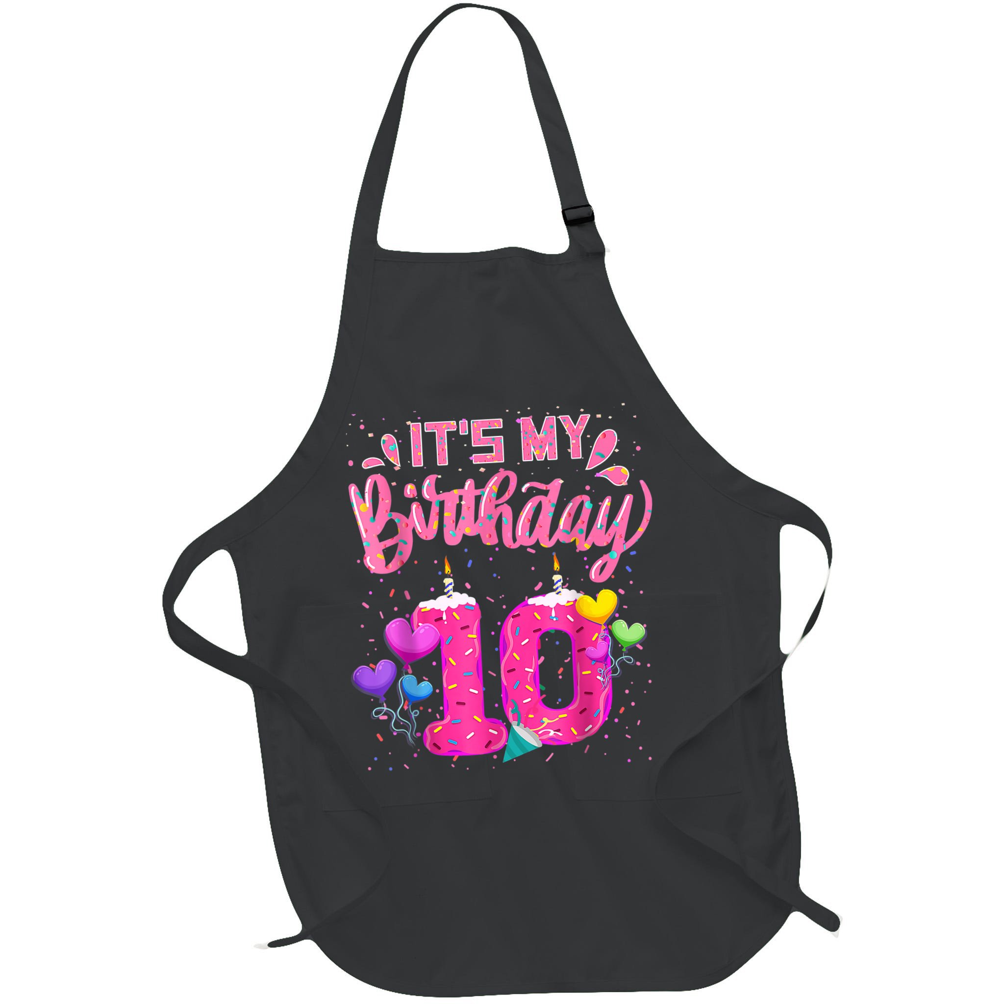 It's My 10th Birthday Doughnut Happy 10 Years Old Girl K.i.d.s Apron