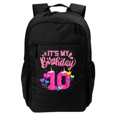 It's My 10th Birthday Doughnut Happy 10 Years Old Girl K.i.d.s Backpack
