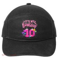 It's My 10th Birthday Doughnut Happy 10 Years Old Girl K.i.d.s 7-Panel Snapback Hat