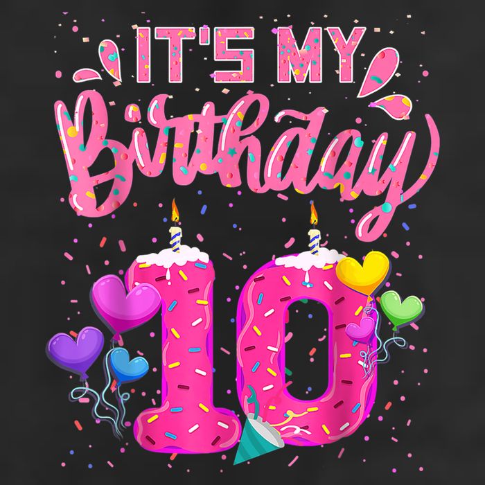 It's My 10th Birthday Doughnut Happy 10 Years Old Girl K.i.d.s 11oz C Handle Ceramic Mug