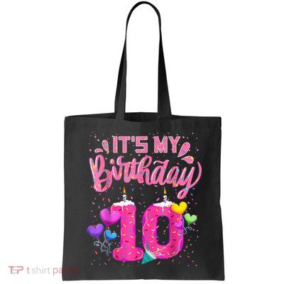It's My 10th Birthday Doughnut Happy 10 Years Old Girl K.i.d.s Bag