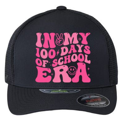 In My 100 Days Of School Era Teacher 100 Days Of School Flexfit Unipanel Trucker Cap