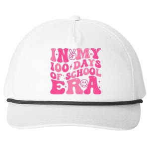 In My 100 Days Of School Era Teacher 100 Days Of School Snapback Five-Panel Rope Hat