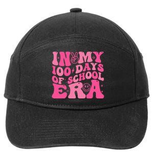 In My 100 Days Of School Era Teacher 100 Days Of School 7-Panel Snapback Hat