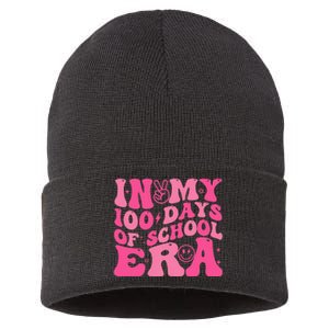 In My 100 Days Of School Era Teacher 100 Days Of School Sustainable Knit Beanie