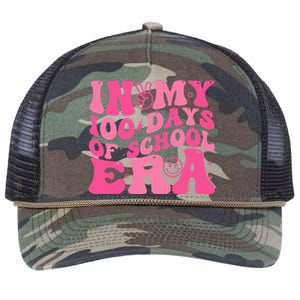 In My 100 Days Of School Era Teacher 100 Days Of School Retro Rope Trucker Hat Cap