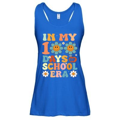 In My 100 Days Of School Era Retro 100th Day Of School Ladies Essential Flowy Tank