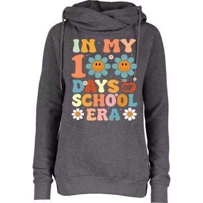 In My 100 Days Of School Era Retro 100th Day Of School Womens Funnel Neck Pullover Hood