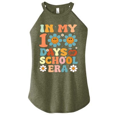 In My 100 Days Of School Era Retro 100th Day Of School Women’s Perfect Tri Rocker Tank