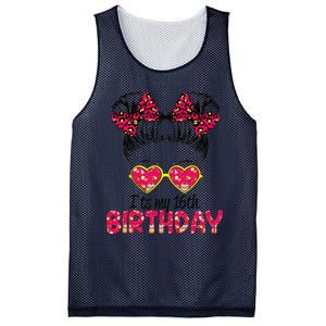 Its My 16th Birthday Messy Bun Womenns Mesh Reversible Basketball Jersey Tank