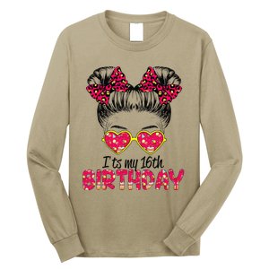 Its My 16th Birthday Messy Bun Womenns Long Sleeve Shirt