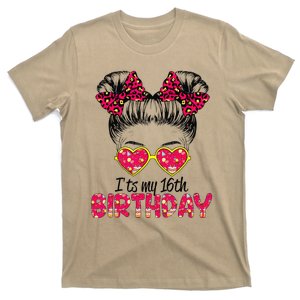 Its My 16th Birthday Messy Bun Womenns T-Shirt