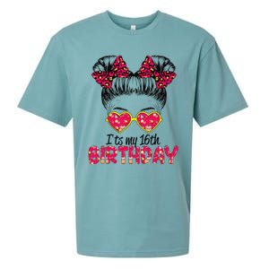 Its My 16th Birthday Messy Bun Womenns Sueded Cloud Jersey T-Shirt