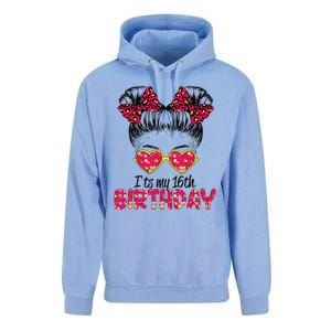 Its My 16th Birthday Messy Bun Womenns Unisex Surf Hoodie