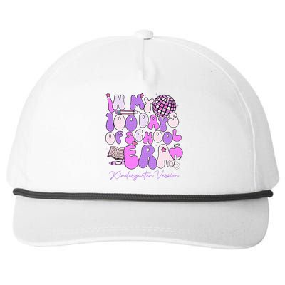 In My 100 Days Of School Era Kindergarten Version Groovy Snapback Five-Panel Rope Hat