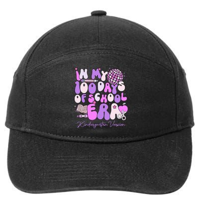 In My 100 Days Of School Era Kindergarten Version Groovy 7-Panel Snapback Hat