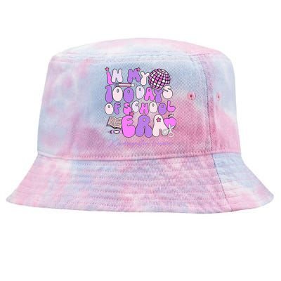 In My 100 Days Of School Era Kindergarten Version Groovy Tie-Dyed Bucket Hat