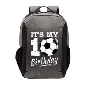 It's My 10th Birthday Soccer Player 10 Bday Vector Backpack