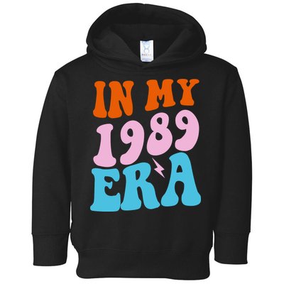 In My 1989 Era Groovy Retro Toddler Hoodie