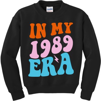 In My 1989 Era Groovy Retro Kids Sweatshirt