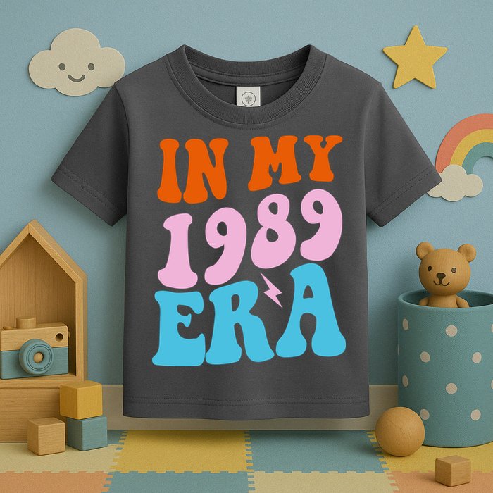 In My 1989 Era Groovy Retro Toddler T-Shirt