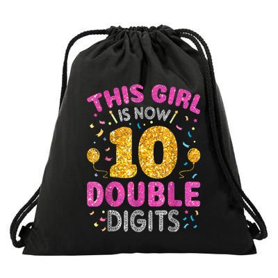 Its My 10th Birthday This Is Now 10th Years Old Drawstring Bag