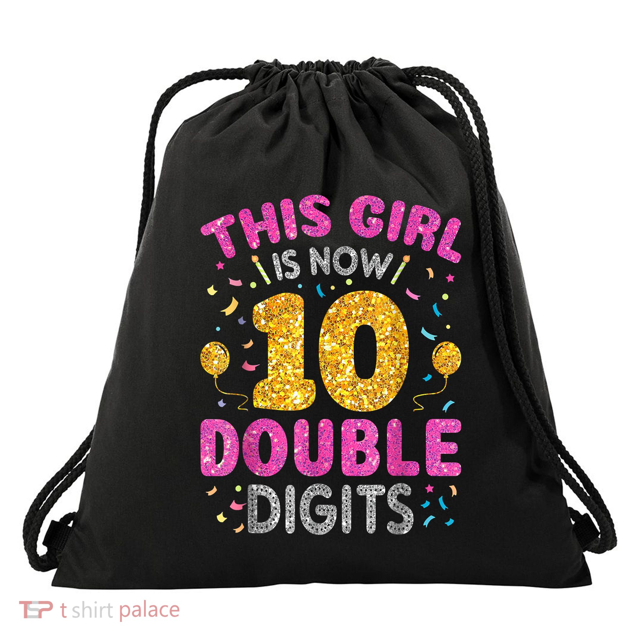 Its My 10th Birthday This Is Now 10th Years Old Drawstring Bag