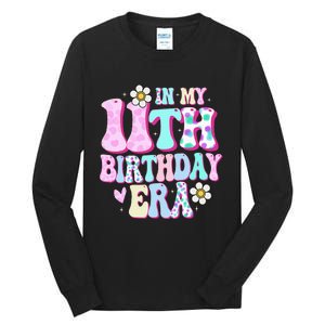 In My 11th Birthday Era Gifts Eleven Bday 11 Year Old Tall Long Sleeve T-Shirt