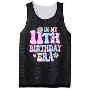 In My 11th Birthday Era Gifts Eleven Bday 11 Year Old Mesh Reversible Basketball Jersey Tank