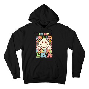 In My 100 Days Of School Era Retro Groovy 100th Day Teacher Hoodie