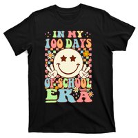 In My 100 Days Of School Era Retro Groovy 100th Day Teacher T-Shirt