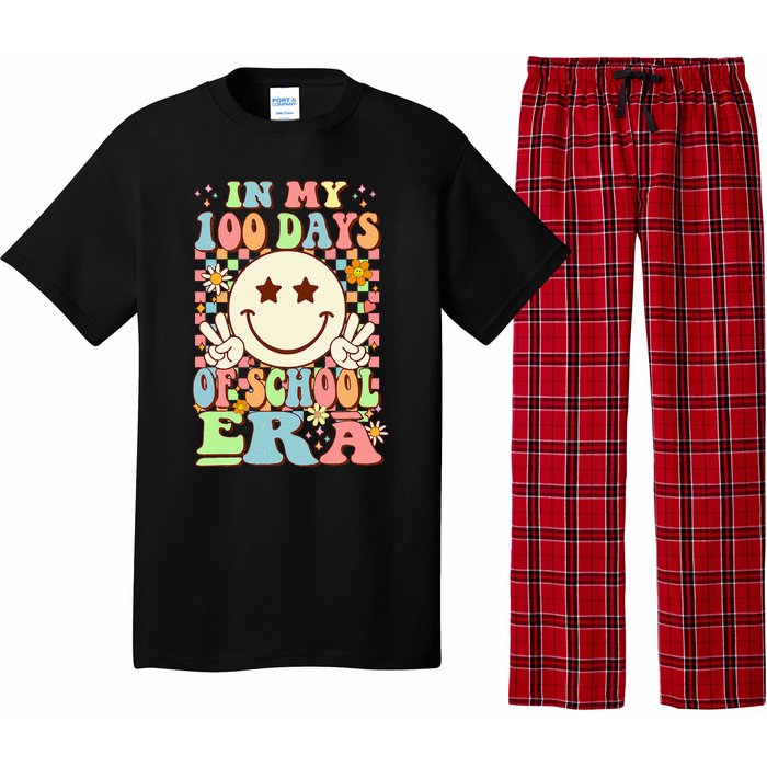 In My 100 Days Of School Era Retro Groovy 100th Day Teacher Pajama Set