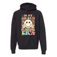 In My 100 Days Of School Era Retro Groovy 100th Day Teacher Premium Hoodie