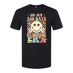 In My 100 Days Of School Era Retro Groovy 100th Day Teacher Softstyle CVC T-Shirt