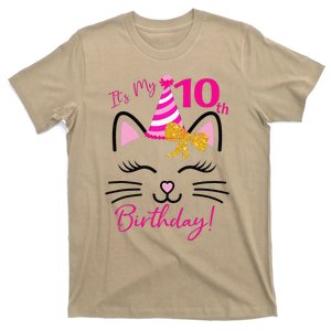 It's My 10th Birthday Funny Cat Birthday 10 Year Old T-Shirt