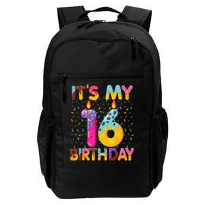 It's My 16th Birthday Sweet Donut 16 Years Old Funny Gift Daily Commute Backpack