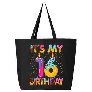 It's My 16th Birthday Sweet Donut 16 Years Old Funny Gift 25L Jumbo Tote