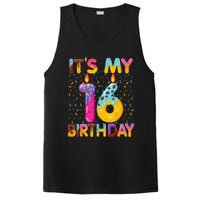 It's My 16th Birthday Sweet Donut 16 Years Old Funny Gift PosiCharge Competitor Tank