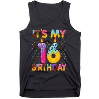 It's My 16th Birthday Sweet Donut 16 Years Old Funny Gift Tank Top