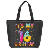 It's My 16th Birthday Sweet Donut 16 Years Old Funny Gift Zip Tote Bag