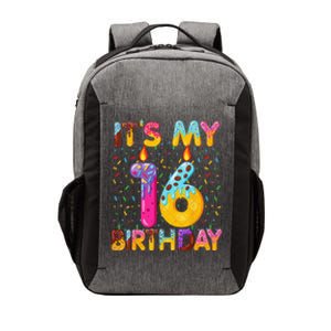 It's My 16th Birthday Sweet Donut 16 Years Old Funny Gift Vector Backpack