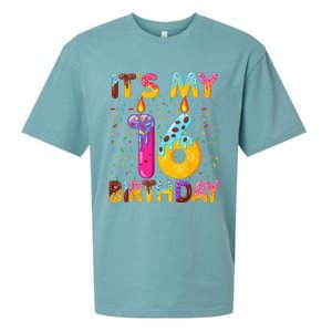 It's My 16th Birthday Sweet Donut 16 Years Old Funny Gift Sueded Cloud Jersey T-Shirt