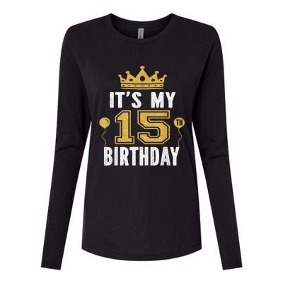 It's My 15th Birthday Present Gift 15 Years Old Boy And Girl Womens Cotton Relaxed Long Sleeve T-Shirt