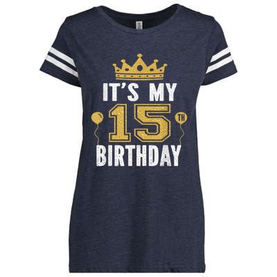 It's My 15th Birthday Present Gift 15 Years Old Boy And Girl Enza Ladies Jersey Football T-Shirt