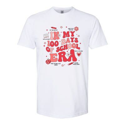 In My 100 Days Of School Era Retro Groovy 100th Day Teachers Softstyle CVC T-Shirt