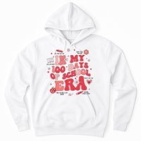 In My 100 Days Of School Era Retro Groovy 100th Day Teachers Hoodie