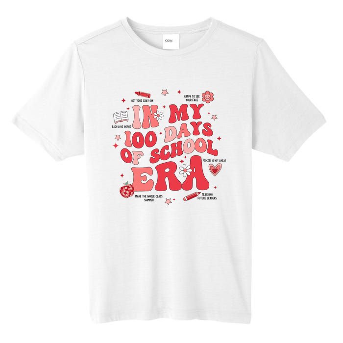 In My 100 Days Of School Era Retro Groovy 100th Day Teachers Tall Fusion ChromaSoft Performance T-Shirt