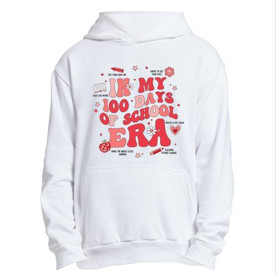 In My 100 Days Of School Era Retro Groovy 100th Day Teachers Urban Pullover Hoodie