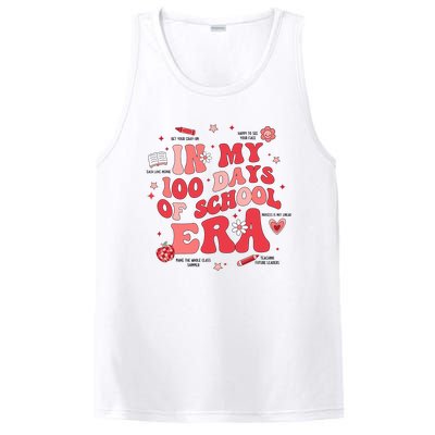 In My 100 Days Of School Era Retro Groovy 100th Day Teachers PosiCharge Competitor Tank